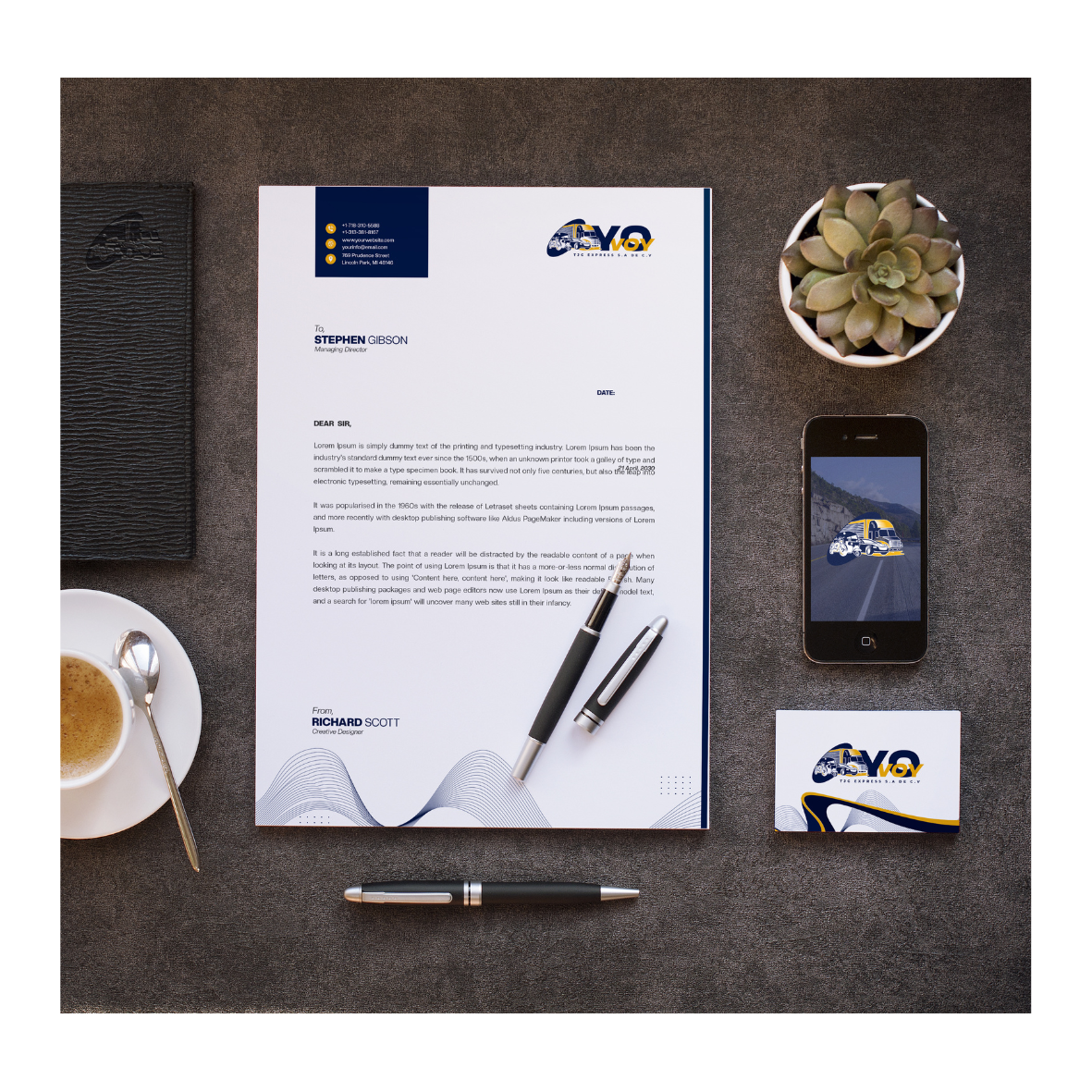 Tarjeta de Cumpleaños Horizontal Espacial Ilustrada Azul (10 x 10 cm) (5)